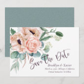 Klaproos Stralende Save The Date (Voorkant / Achterkant)