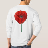 klaproos t-shirt (Achterkant)