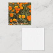 Klaproos Valentijn Notitiekaartje (Voorkant / Achterkant)