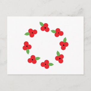 Klaprooskrans Briefkaart