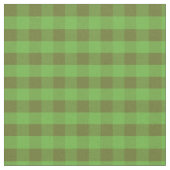 Klaproosvelden Groen Gingham Patroon Stof (Close Up)