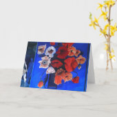Klaprozen #2 Wenskaart Kaart (Gele Bloem)