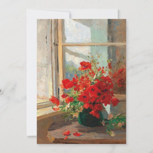 Klaprozen bij het raam | Olga Wisinger-Florian (Voorkant)