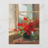 Klaprozen bij het raam | Olga Wisinger-Florian Briefkaart (Voorkant)