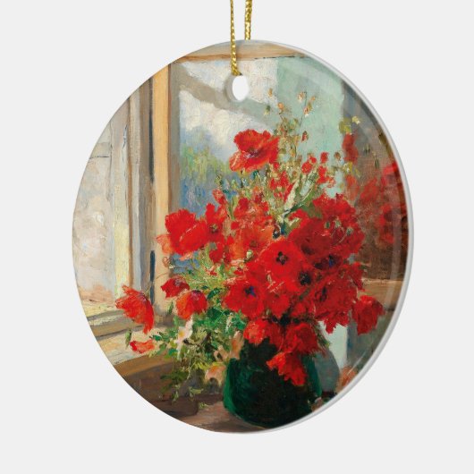 Klaprozen bij het raam | Olga Wisinger-Florian Keramisch Ornament (Links)