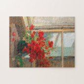Klaprozen bij het raam | Olga Wisinger-Florian Legpuzzel (Horizontaal)