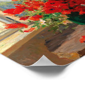 Klaprozen bij het raam | Olga Wisinger-Florian Poster (Hoek)