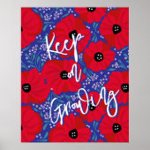 Klaprozen blijven groeien Grote Poster (Voorkant)