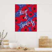 Klaprozen blijven groeien Grote Poster (Keuken)