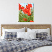 Klaprozen Canvas Afdruk (Insitu (Slaapkamer))