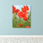 Klaprozen Canvas Afdruk (Insitu (Houten vloer))