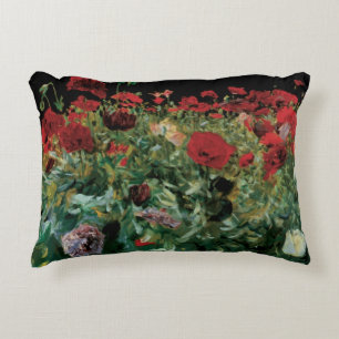Klaprozen door John Singer Sargent, Oude Bloemen Accent Kussen