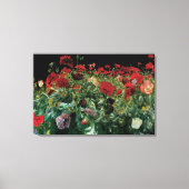 Klaprozen door John Singer Sargent, Vintage Bloeme Canvas Afdruk (Voorkant)