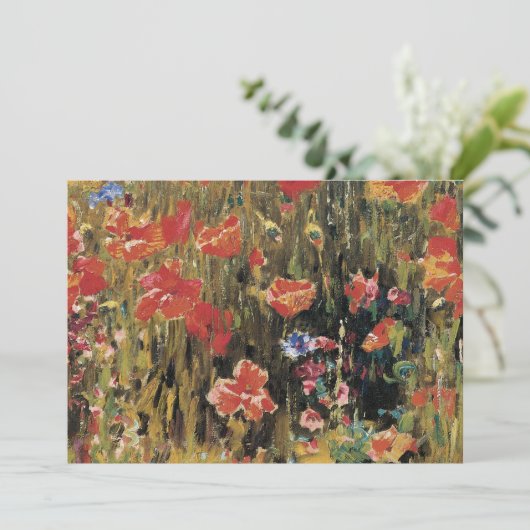 Klaprozen door Robert Vonnoh, Vintage Impressionis (Staand voorkant)