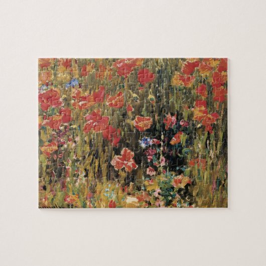 Klaprozen door Robert Vonnoh, Vintage Impressionis Legpuzzel (Horizontaal)