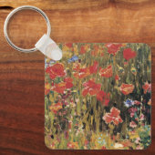Klaprozen door Robert Vonnoh, Vintage Impressionis Sleutelhanger (Voorkant)