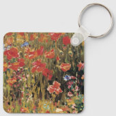 Klaprozen door Robert Vonnoh, Vintage Impressionis Sleutelhanger (Achterkant)