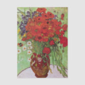 Klaprozen en margrieten door Vincent van Gogh Tissuepapier (Voorkant)