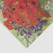 Klaprozen en margrieten door Vincent van Gogh Tissuepapier (Detail)