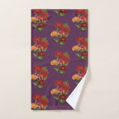 Klaprozen en vlinders  bad handdoek (Handdoek)