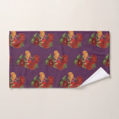 Klaprozen en vlinders  bad handdoek (Handdoek)