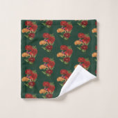 Klaprozen en vlinders  bad handdoek (Wasdoekje)