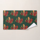 Klaprozen en vlinders  bad handdoek (Handdoek)