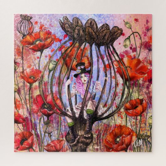 Klaprozen Fantasie Legpuzzel (Verticaal)