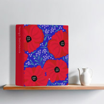 Klaprozen geïllustreerd bloemendesign op maat