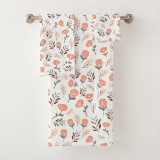 Klaprozen in Scandinavische stijl Bad Handdoek