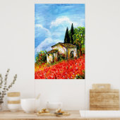 KLAPROZEN IN TUSCANIE POSTER (Keuken)