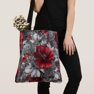 Klaprozen knallen tote bag