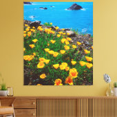 Klaprozen langs de Pacifische kust Canvas Afdruk (Insitu (Woonkamer))