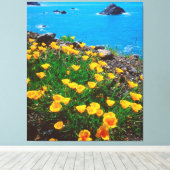Klaprozen langs de Pacifische kust Canvas Afdruk (Insitu (Houten vloer))