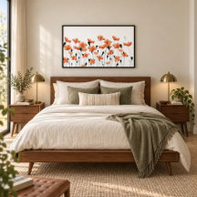 Klaprozen & Licht Modern Botanisch Wandkunst Poste