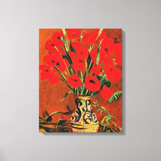 Klaprozen, mooi schilderij van Stefan Luchian, Canvas Afdruk (Voorkant)
