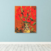 Klaprozen, mooi schilderij van Stefan Luchian, Canvas Afdruk (Insitu (Houten vloer))