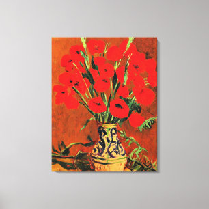 Klaprozen, mooi schilderij van Stefan Luchian, Canvas Afdruk