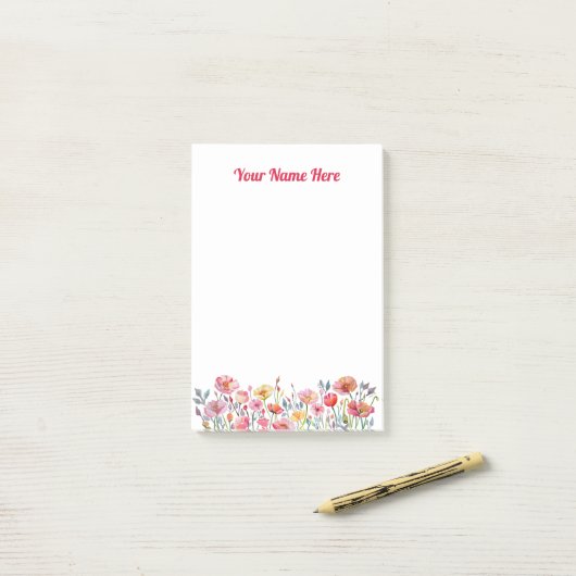 Klaprozen op Parade Post It Notities Post-it® Notes (Op bureau)