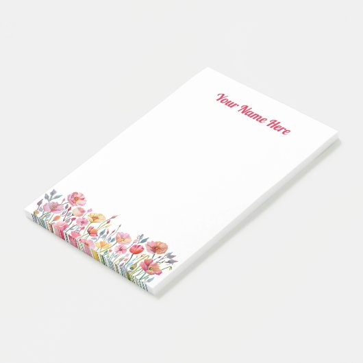 Klaprozen op Parade Post It Notities Post-it® Notes (Schuin)