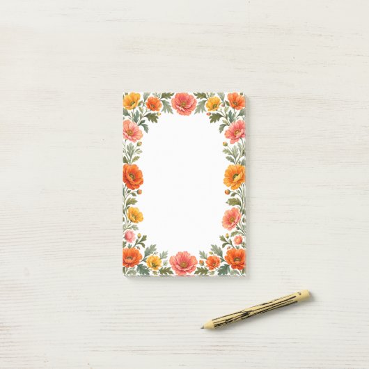 Klaprozen Post-it® Notes (Op bureau)