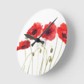 Klaprozen rode bloemen Klaproos aquarel bloemstuk  Ronde Klok (Hoek)