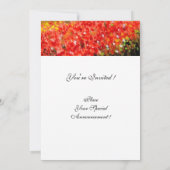 KLAPROZEN TUSCANSE LANDSCHAP Rode Bloemvelden Wit Kaart (Achterkant)