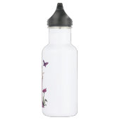 Klaprozen van Amethyst Paarse Fee en Vlinder Waterfles (Rechts)