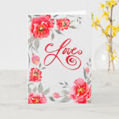 Klaprozen Verliefd – Romantische Bloemen Kaart (Gele Bloem)