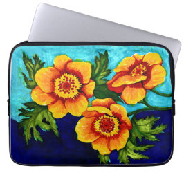Klaprozen voor energie laptop sleeve