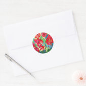 Klaprozen Voor Jou Ronde Sticker (Envelop)