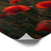 Klaprozenpaard Sunset Run Poster (Hoek)