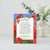 Klapveld Bedankt Christelijke Vriend Briefkaart (Staand voorkant)