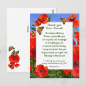 Klapveld Bedankt Christelijke Vriend Briefkaart (Voorkant / Achterkant)